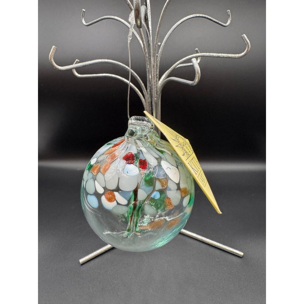 Kitras Tree of Enchantment Handblown Glass Ornament, NWT